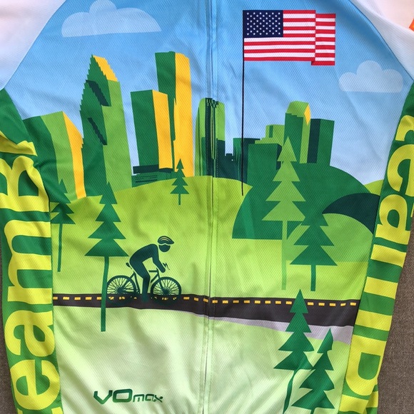 TEAM BP / MS RIDE Full-Zip Cycling Spinning Jersey - Picture 4 of 12